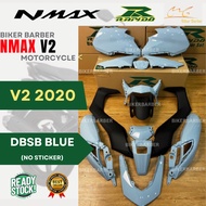 RAPIDO Coverset Yamaha Nmax V2 2020 DBSB Blue Biru Body Cover Kosong No Sticker