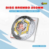 REM PIRINGAN DISK CAKRAM BREMBO FLOATING CNC DIAMETER 260MM VARIO BEAT MIO LUBANG 4 BRACKET DISC MOT