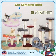 ALPHAPETS Kitten Climbing Frame Durable Cat Tree Play Scratcher Play Bed Toy Kucing Scratcher Cat Tree Durable Cat Tree