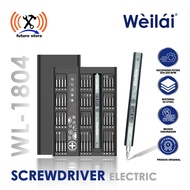 WEILAI WL-1804 ELECTRIC SCREWDRIVER 66IN1 SET ORIGINAL - MAGNETIC ELECTRIC SCREWDRIVER MINI PRECISIO