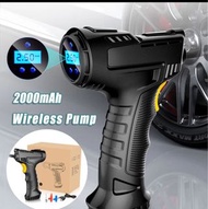 120W Rechargeable Air Compressor Wireless Inflatable Pump Portable Air Pump Car Tire Inflator Digita