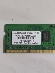 RAM SODIMM 1GB DDR3 UNIFOSA 128MX8 / RAM LAPTOP NETBOOK