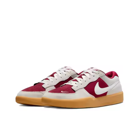 Nike SB Force 58 Low-Top Skate Shoes Unisex Grey/Red DV5477-601