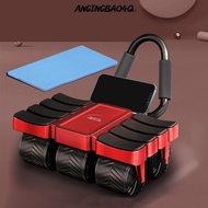 ANGINGBAO4Q Abdominal Wheel, Slider Rail Automatic Rebound Exercise Wheels, Upgrades Send Mat 8 Elbo