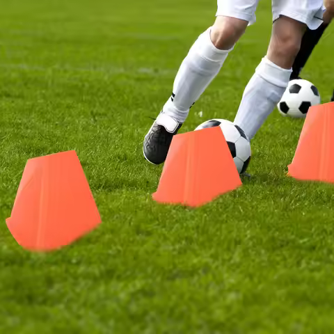 6Pcs Soccer Training Cones Pe Material Football Training Obstacles Agility Hurdles Sports Cones Port