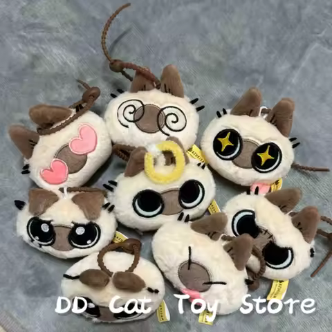 Genuine Siamese Cat Azukisan'S Daily Life Series Plush Pendants Blind Bag Cute Siamese Cat Surprise 