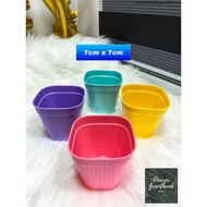 big plant pot plastic ✌10+ FREE 2 Mini Colorful Plastic Pots Pink Yellow Violet Green Corrugated Cactus Planter Pots♂