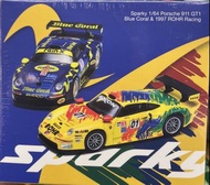 Sparky 1/64 Porsche 911 GT1 Blue Coral