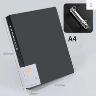 YURUYI Transparent Folder, Office Document D-shaped Binder File Folder, 2 Holes Plastic Lever Arch F