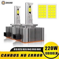 2Pcs D1S D3S  LED Canbus Car Headlight Bulbs D2S D4S D5S D8S 100000LM 220W D1R D2R D3R D4R D4R Chip 