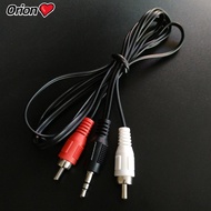 [Auz] 1.2m 3.9 feet 3.5mm jack to 2RCA male audio cable Splitter phone to speaker