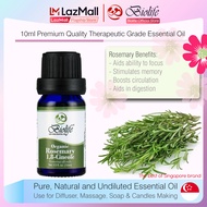 Biolife Rosemary Therapeutic Grade Pure Natural Essential Oil (10ml Single-Note 0il), Made with Botanical Extract, for Diffusers, Humidifier, Massage, Aromatherapy, Candle Making, Skin and Hair Care