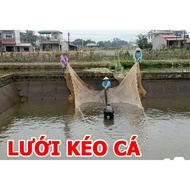 Fish trawl net, sweeping net, dredging net 2m high, 10m long, 4m bag