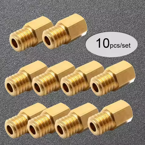 10pcs/set Hex Type Main Jets 5.2x0.75 Thread 6mm Head for MIKUNI Carburetor VM/TM/TMX RX100 AX100 TM