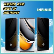 LAYAR Tempered Glass Curve UV New Infinix Note Hot Zero 30 40 40s 50 50s 60 Pro Plus 4g 5g Anti-Scra