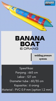 banana boat 6 orang