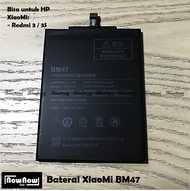 Baterai XiaoMi Redmi 3 3S 3 Prime Pro 4X 4X Prime BM47 Original Batre Batrai Battery HP