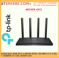 TP-LINK Tplink AX1500 Dual Band Wifi Wi-Fi 6 Router Speed 1501Mbps 4x Antenna 3x Gigabit RJ45 LAN Po