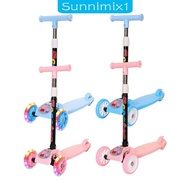 [Sunnimix1] 3 Wheel Scooter Self Balancing Kids Toy Kick Scooter for Park Activity Gifts