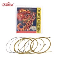 Alice A406 Series Acoustic Folk Guitar Strings Set Stainless Steel Wire Steel Core Coated Copper All
