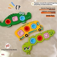 Bubble Stress-relieving Toys Crocodile Caterpillar Music Decompression Toys Baby Bus Bubble R8g6
