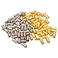 DIY Jewelry Accessories Material White K Gold-Plated Metal Tube Straight Tube Mobile Phone Strap Acc