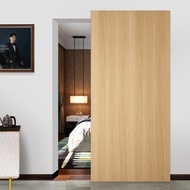 Fully invisible trackless ghost door track, barn door, bathroom sliding door track, ghost door guide
