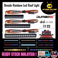 DUMBORC RC LED 8 Mode Light Bar Colorful Roof Lamp Kit 45/56/64MM for RC Crawler MN WPL FY UDR AXIAL