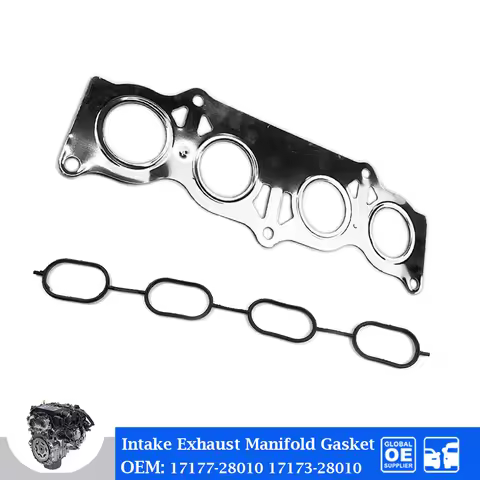 Intake Exhaust Manifold Gasket For Toyota 1AZFE 2AZFE Camry Lexus RAV4 2.4L Engine Car Accessories 1