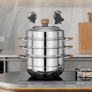 Steamer Stainless Steel Steam Pot Stainless Steel Steamer Pot 316 Stainless Steel Extra Thick Double