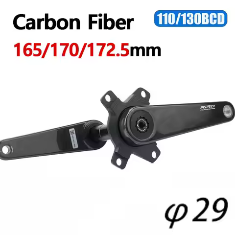 Carbon Fiber 165mm 170mm 172.5 Crankset For Road Bike 29mm 110 130 Bcd Direct Mount Chainring Bicycl