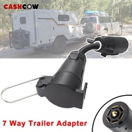 CASHCOW Round 7 Way to 7 Way Blade Trailer Adapter Towbar Towing Socket Plug Adapter Connector Vehic