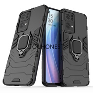 Casing Oppo Reno 7 Pro Case Oppo Reno 7Z Case Oppo Reno ACE Case Oppo RenoA Case Armor PC Shockproof Hard Cassing Cover Cases With Metal Ring Stand Phone Case