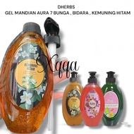 (exp 2027) DHERBS GEL MANDIAN (AURA BIDARA/KEMUNING HITAM/AURA 7 BUNGA) BODY WASH SOAP