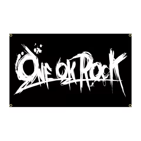 ONE-OK-ROCKs Band Flag 60x90cm 90x150cm Polyester Printed Heavy Rock Band Poster Banner for Decor Ou