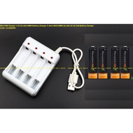 Mini USB Charger Battery Charger 4 slots NICD NIMH AA AAA 2A 3A Cell Battery Charger