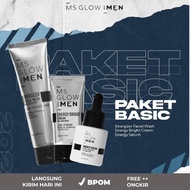 B☛V4 MS GLOW MEN PAKET LENGKAP MS GLOW MEN PAKET BASIC SKINCARE PRIA