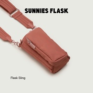 Sunnies Flask Sling (Nylon Water Bottle Carrier Bag with Shoulder Strap)