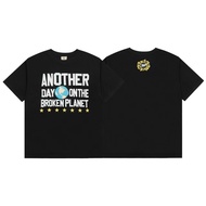 Broken Planet Broken Planet Seven Star Letter Foam Printed T-Shirt Men Women Short Sleeves