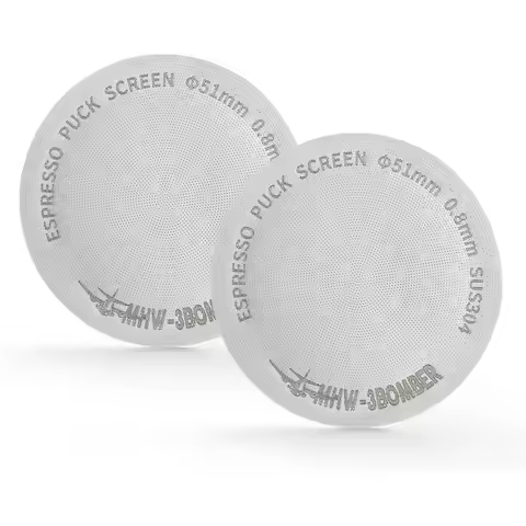 51mm Espresso Puck Screen Metal Coffee Filter Reusable Espresso Filters for 54mm Portafilter Basket