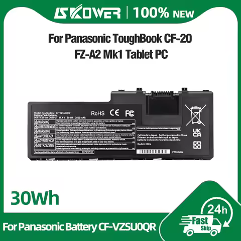 30Wh CF-VZSU0QR Battery for Panasonic ToughBook CF-20 Toughpad FZ-A2 Tablet CF-VZSU0QW CF-VZSU0QK CF