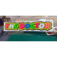 THE DOCTOR sticker Red Color Assembly 19 Inches 3.5 Cm
