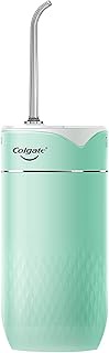 COLGATE Portable Water Flosser, Rechargeable, Water Resistant (IPX7), Green, 1 ct