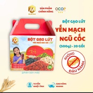 Deal giá tốt . Bột gạo lứt-Yến mạch-Ngủ cốc ANANFOOD thức uống thay thế bửa ăn chăm sóc sức khoẻ c