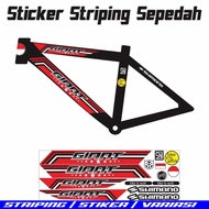 Bike STRIPING STICKER GIANT VARIATION SIMPLE MOTIF