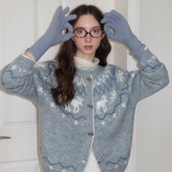 麋鹿公園 / 費爾島提花毛衣開衫 / 羊毛