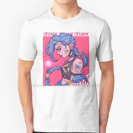 Jinx Design T Shirt 100% Cotton Zaun Zaun Zaun Arcane League Jinx Arcane Jinx Arcane Jinx Arcane Jin