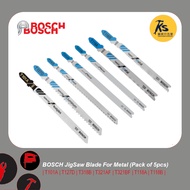 BOSCH Jigsaw Blade For Metal ( T101A | T127D | T321AF | T321BF | T118A | T118B ) 5-Pieces Pack