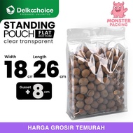 Standing Pouch PURE ALUMINUM FOIL Delkochoice Ziplock Packaging 16x24cm