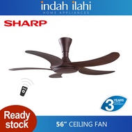 Sharp 5 Blade Ceiling Fan with Remote Control 56” Kipas Siling PJCD196WD